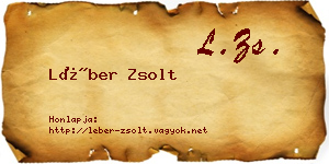 Léber Zsolt névjegykártya